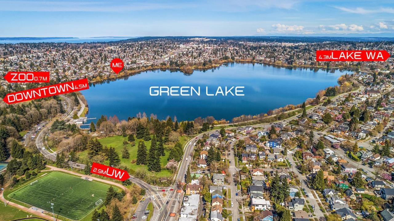 Green Lake 1St Line Home B With Central Air Conditioners Seattle Exterior photo